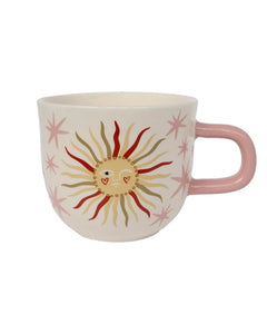 All the Luck in the World - Tasse • Sun with Pink Stars - ROSA ECK