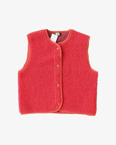 Alwero - TYB Weste aus Wolle • Coral (Rot) - ROSA ECK
