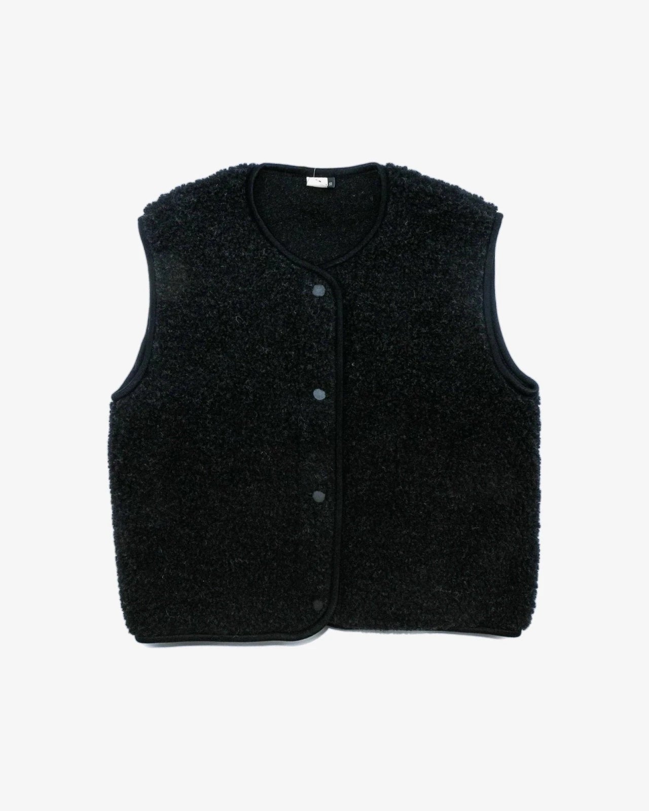 Alwero - TYB Weste aus Wolle • Deep Black (Schwarz) - ROSA ECK