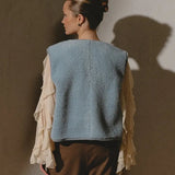 Alwero - TYB Weste aus Wolle • Ice Blue (Hellblau) - Weste - ROSA ECK Concept Store