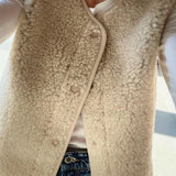 Alwero - TYB Weste aus Wolle • Sand Brown (Hellbraun) - ROSA ECK