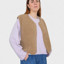 Alwero - TYB Weste aus Wolle | TAN - ROSA ECK - Braun, ,