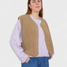 Alwero - TYB Weste aus Wolle | TAN - ROSA ECK - Braun, ,