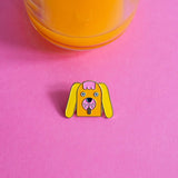 Ana Seixas - Ana Seixas - Hund//Pin - ROSA ECK - Gelb, Kinder, Rosa