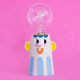 Ana Seixas - BEST FRIEND Keramiklampe Blau - ROSA ECK - Blau, Gelb, Glas