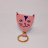 Ark Colour Design - CAT HEAD Schlüsselanhänger • Blassrosa - ROSA ECK