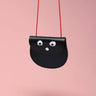 Ark Colour Design - GOOGLE EYE Geldbeutel Schwarz - ROSA ECK - Leder, Schwarz,