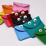 Ark Colour Design - GOOGLE EYE Mini - Geldbeutel Lila - ROSA ECK - Leder, Lila,