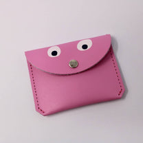 Ark Colour Design - GOOGLE EYE Mini - Geldbeutel Rosa - ROSA ECK - Leder, Rosa,