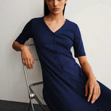 ARMEDANGELS - ALURAA Kleid • blue noon - ROSA ECK Concept Store
