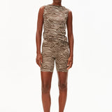 ARMEDANGELS - Boat Neck Top mit Zebramuster • Sandstone - ROSA ECK