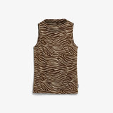 ARMEDANGELS - Boat Neck Top mit Zebramuster • Sandstone - ROSA ECK