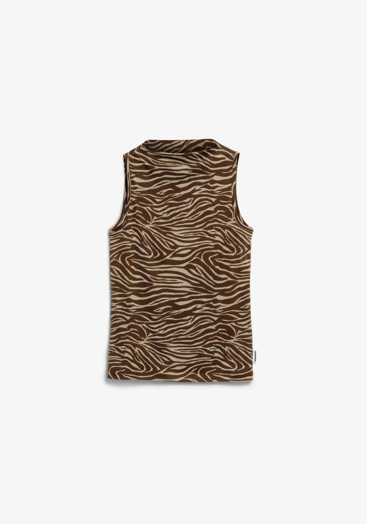 ARMEDANGELS - Boat Neck Top mit Zebramuster • Sandstone - ROSA ECK