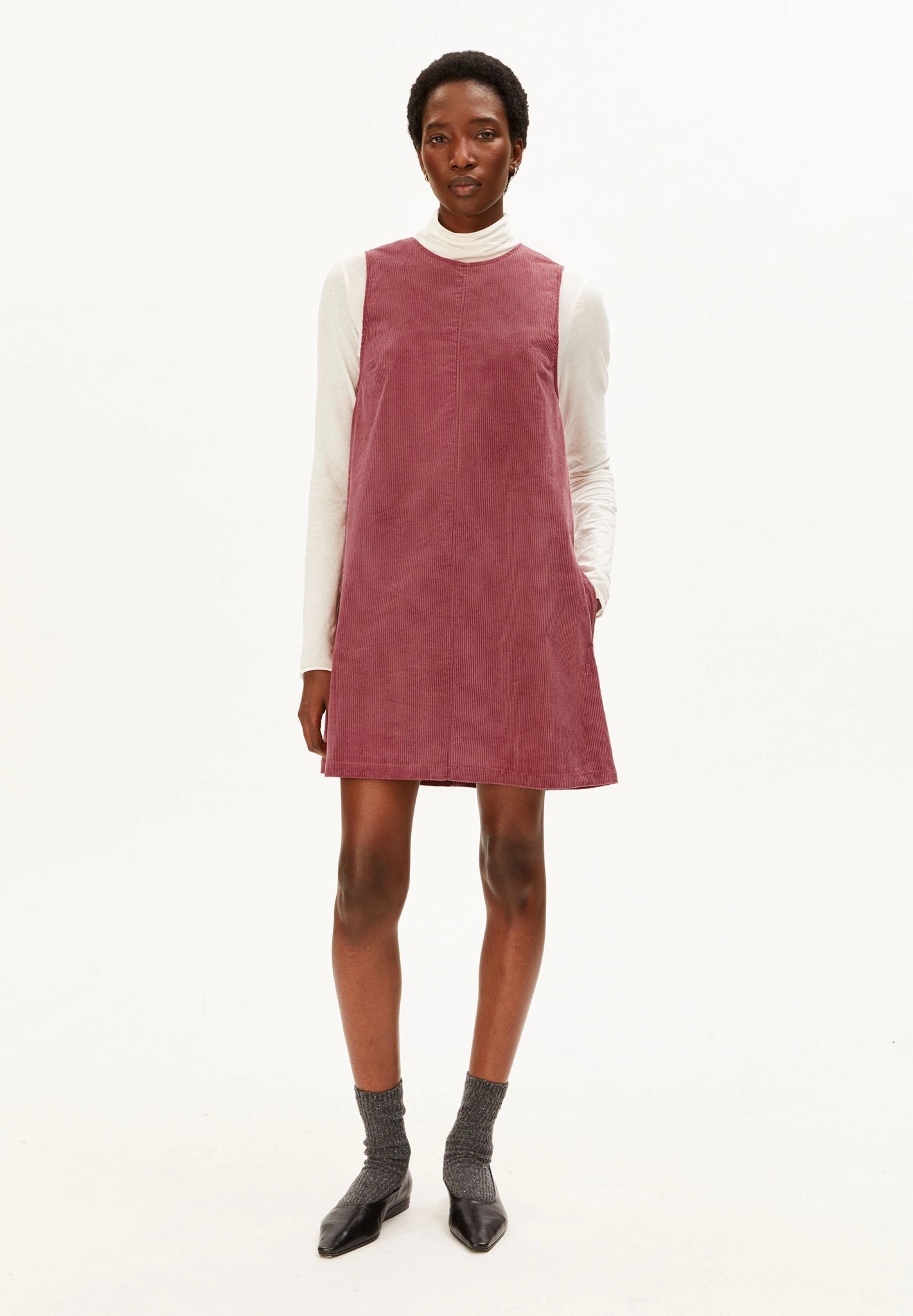 Cord-Minikleid • velvet ember