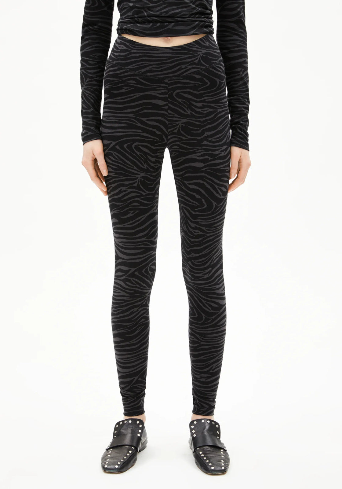 ARMEDANGELS - FARIBAA ZEBRARAA Hose • black - Hose - ROSA ECK