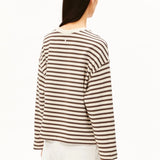 ARMEDANGELS - FRANKAA MAARLEN STRIPE Pullover • undyed-claystone - ROSA ECK