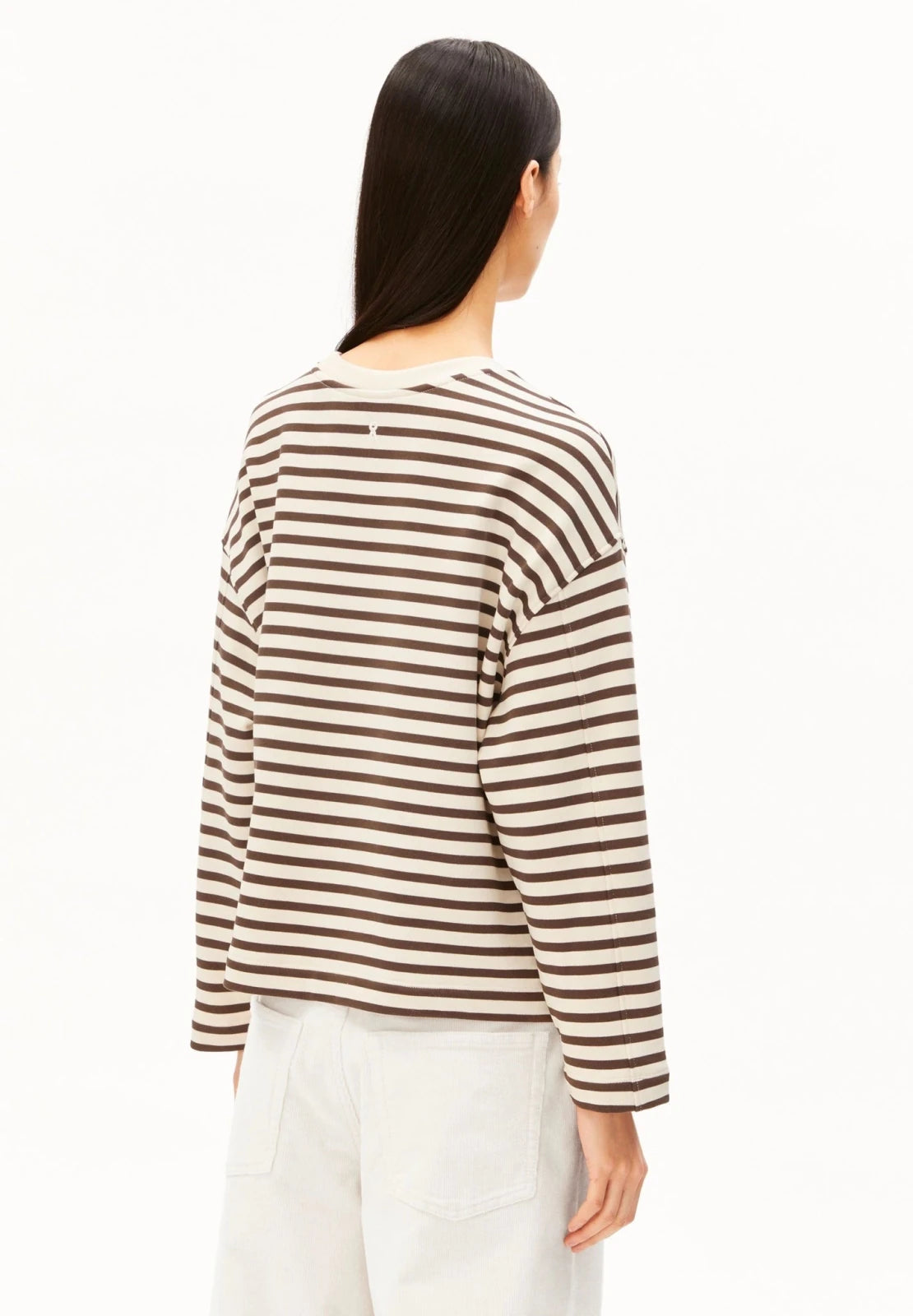 ARMEDANGELS - FRANKAA MAARLEN STRIPE Pullover • undyed-claystone - ROSA ECK