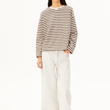 ARMEDANGELS - FRANKAA MAARLEN STRIPE Pullover • undyed-claystone - ROSA ECK