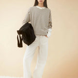 ARMEDANGELS - FRANKAA MAARLEN STRIPE Pullover • undyed-claystone - ROSA ECK
