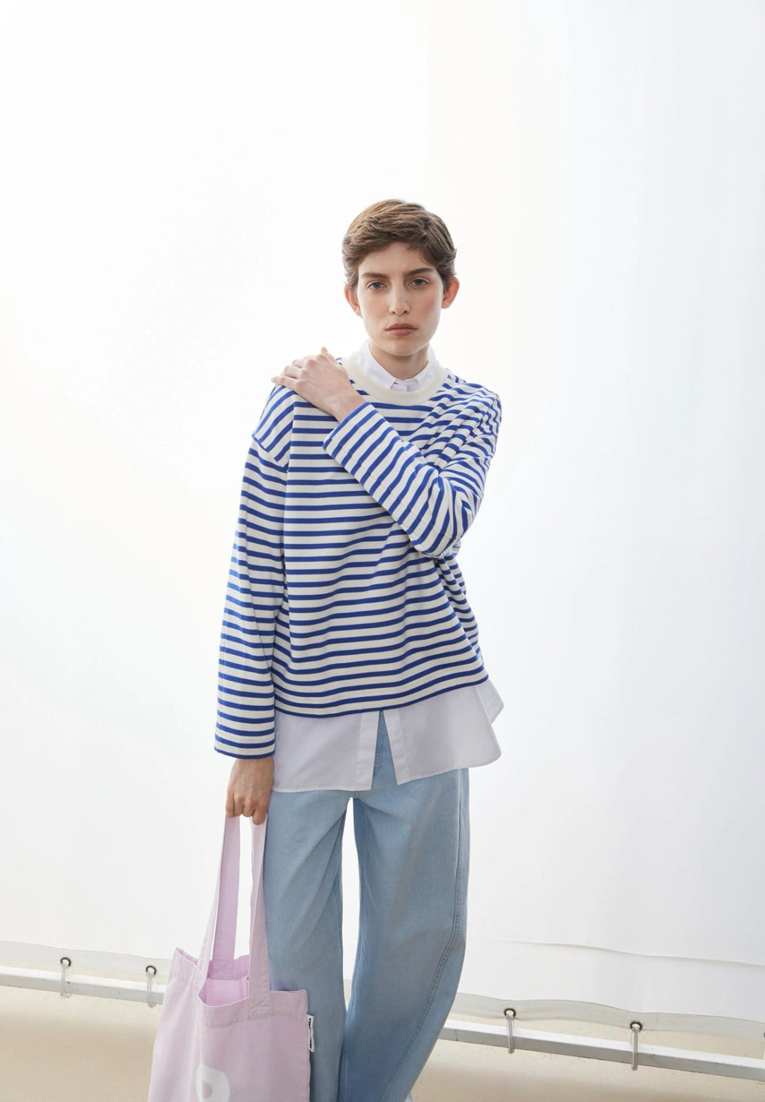 ARMEDANGELS - FRANKAA MAARLEN STRIPE Pullover • undyed - dynamo blue - T-Shirt - ROSA ECK