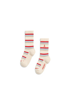 ARMEDANGELS - Gestreifte Socken • oatmilk - Socken - ROSA ECK