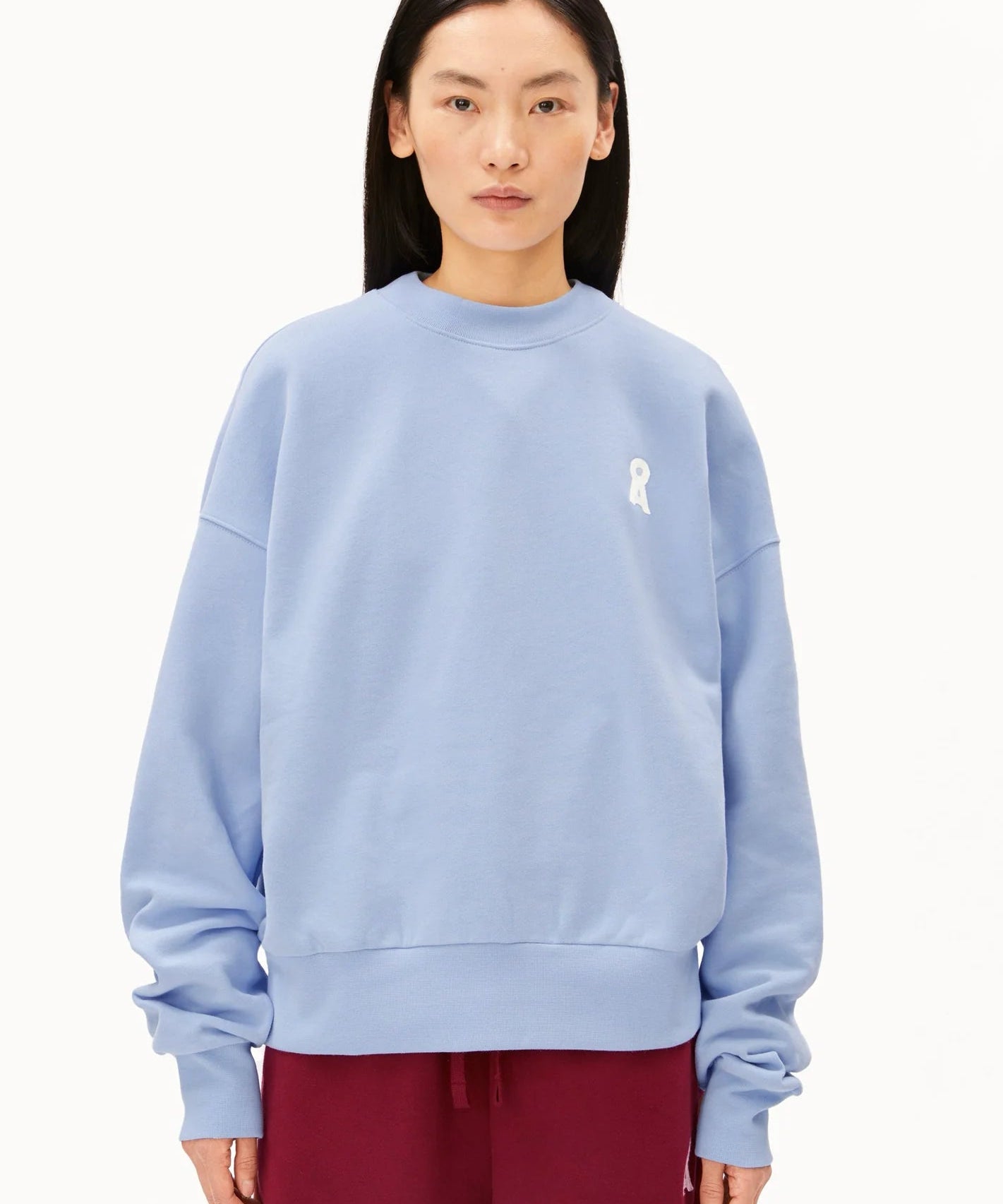 ARMEDANGELS - ICONIC Å ALIZAA Pullover • soft blue - ROSA ECK
