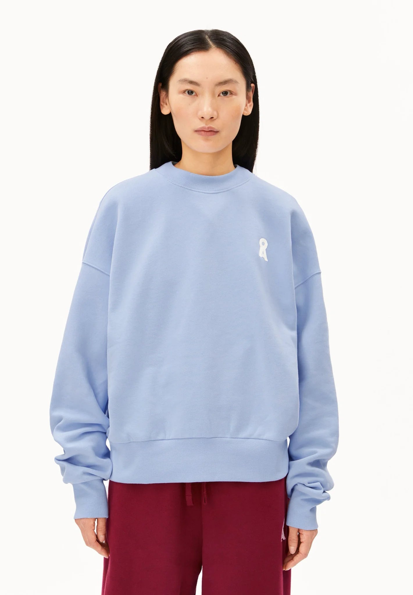 ARMEDANGELS - ICONIC Å ALIZAA Pullover • soft blue - ROSA ECK