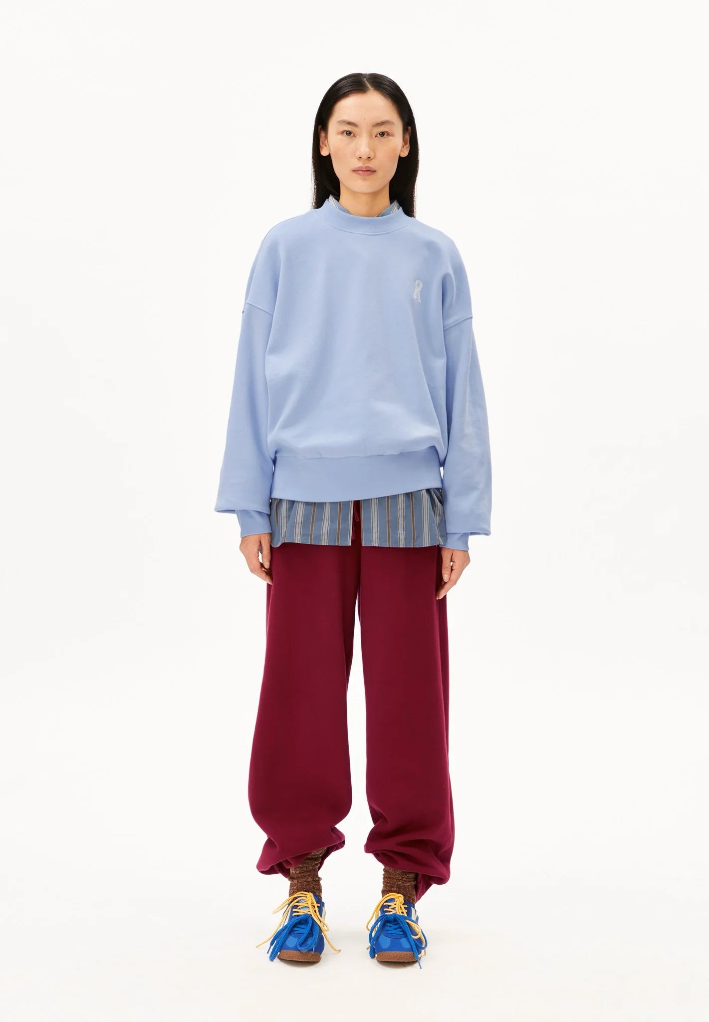 ARMEDANGELS - ICONIC Å ALIZAA Pullover • soft blue - ROSA ECK