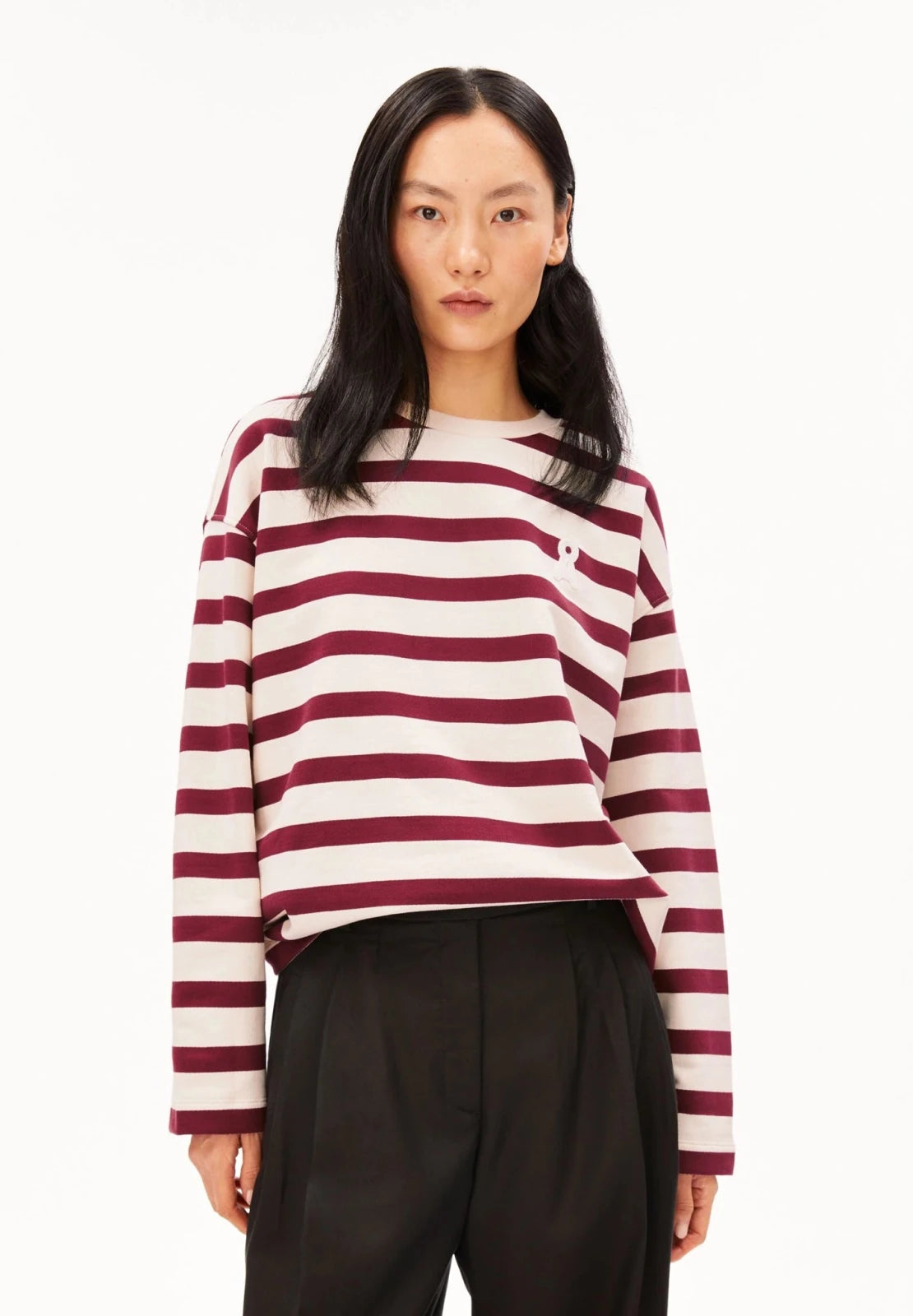 ARMEDANGELS - ICONIC Å FRANKAA BOLD Pullover • undyed-velvet red - ROSA ECK