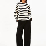 ARMEDANGELS - ICONIC Å FRANKAA BOLD Pullover • undyed-velvet red-soft blue - ROSA ECK