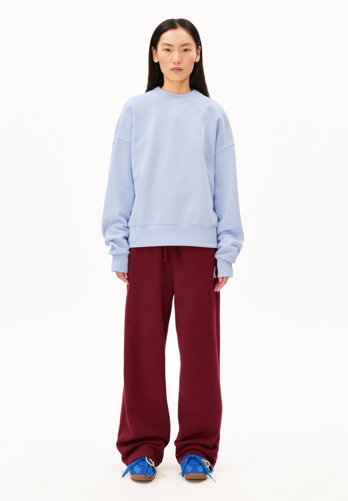 ARMEDANGELS - ICONIC Å IVAARA Sweathose • velvet red - ROSA ECK