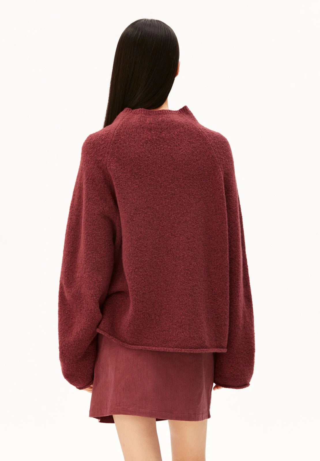 ARMEDANGELS - ICONIC Å MONALAA BOUCLÉ Strickpullover • velvet ember - ROSA ECK