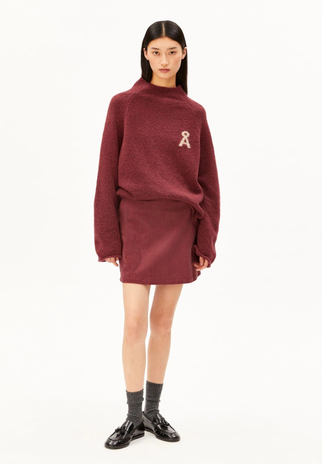 ARMEDANGELS - ICONIC Å MONALAA BOUCLÉ Strickpullover • velvet ember - ROSA ECK