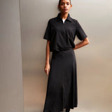 ARMEDANGELS - ILENIAA LARAA Midi - Rock • black - Rock - ROSA ECK