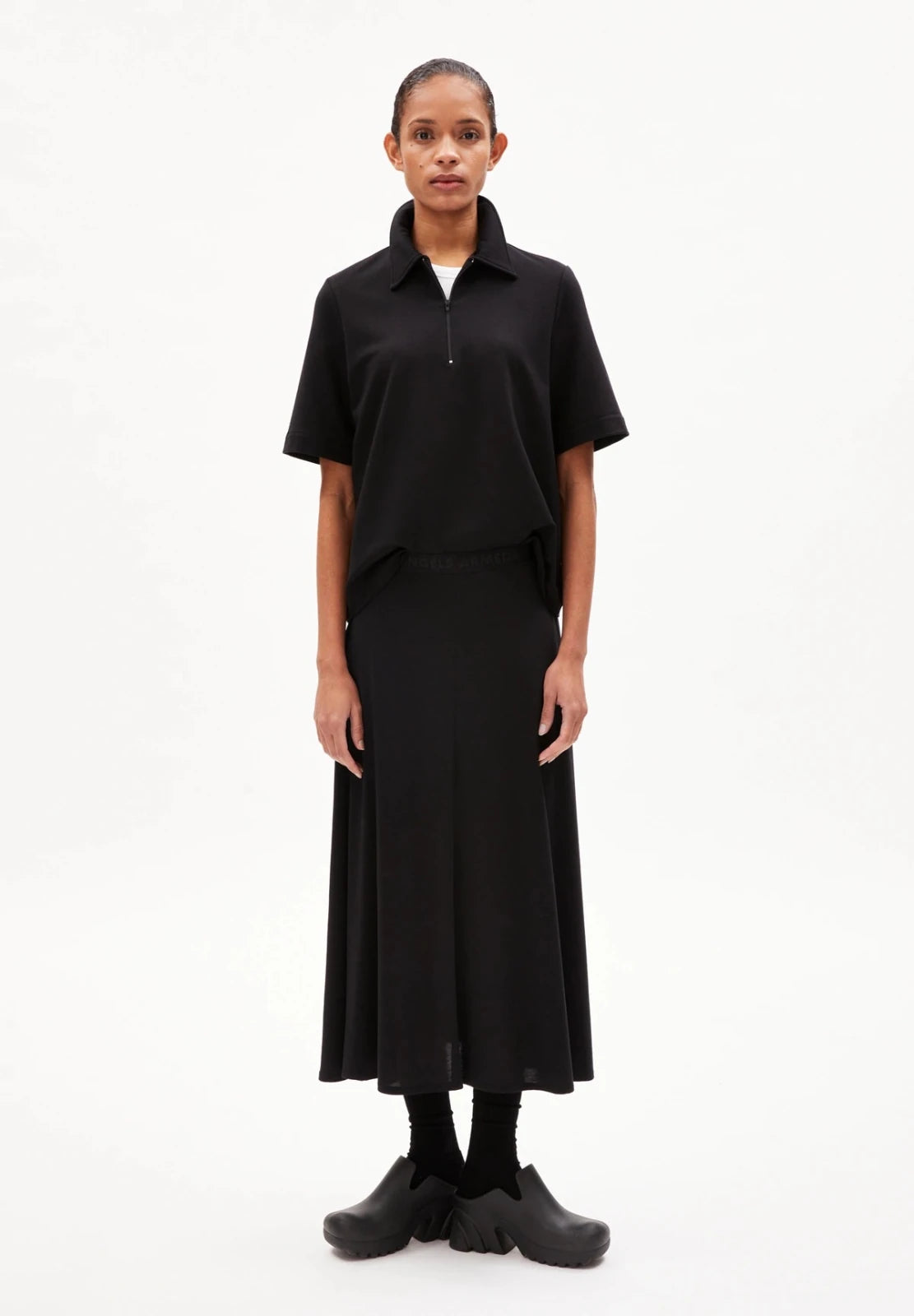 ARMEDANGELS - ILENIAA LARAA Midi - Rock • black - Rock - ROSA ECK