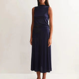 ARMEDANGELS - ILENIAA LARAA Midirock • tinted navy - ROSA ECK