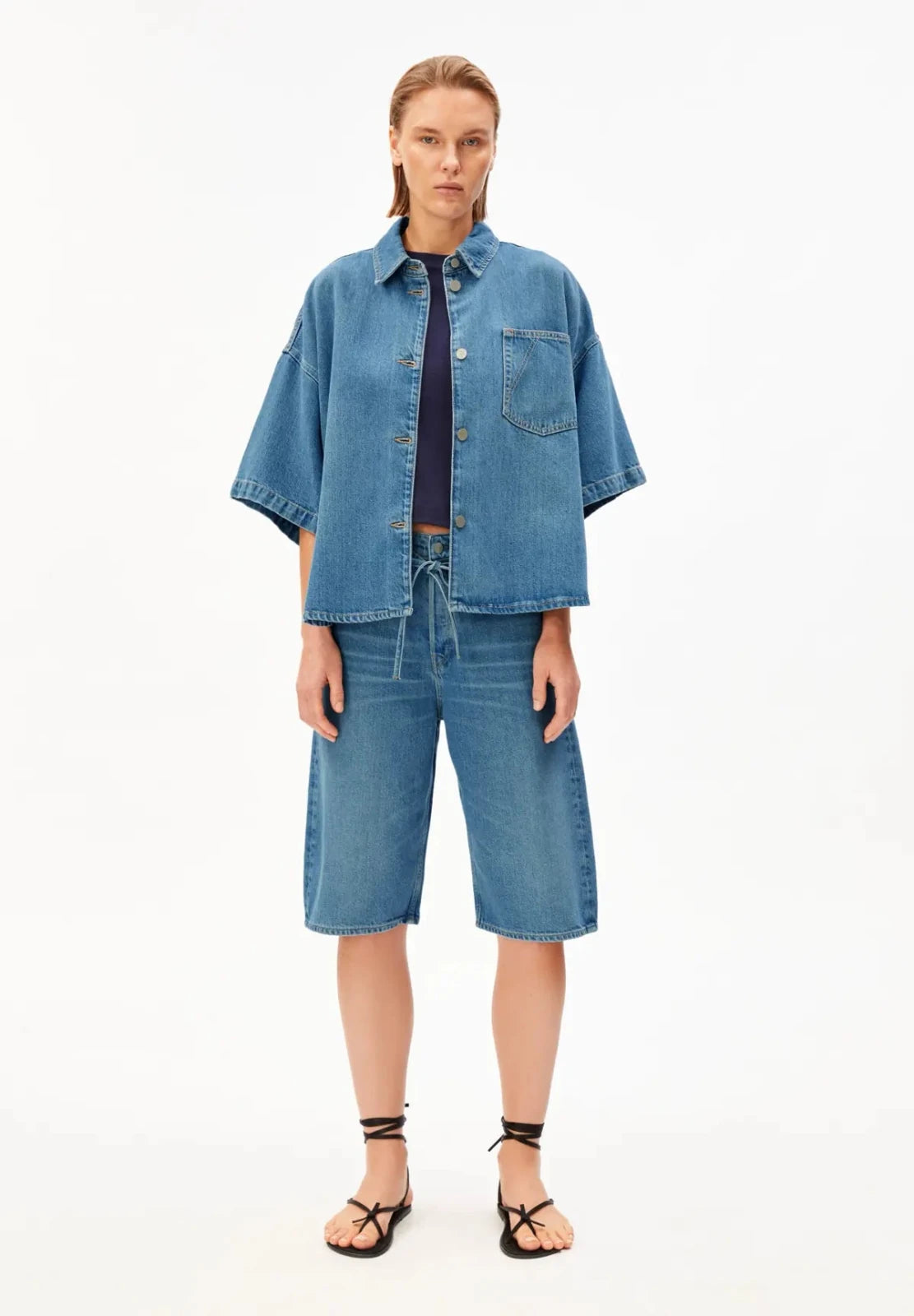 ARMEDANGELS - Jeans Overshirt • laguna - ROSA ECK