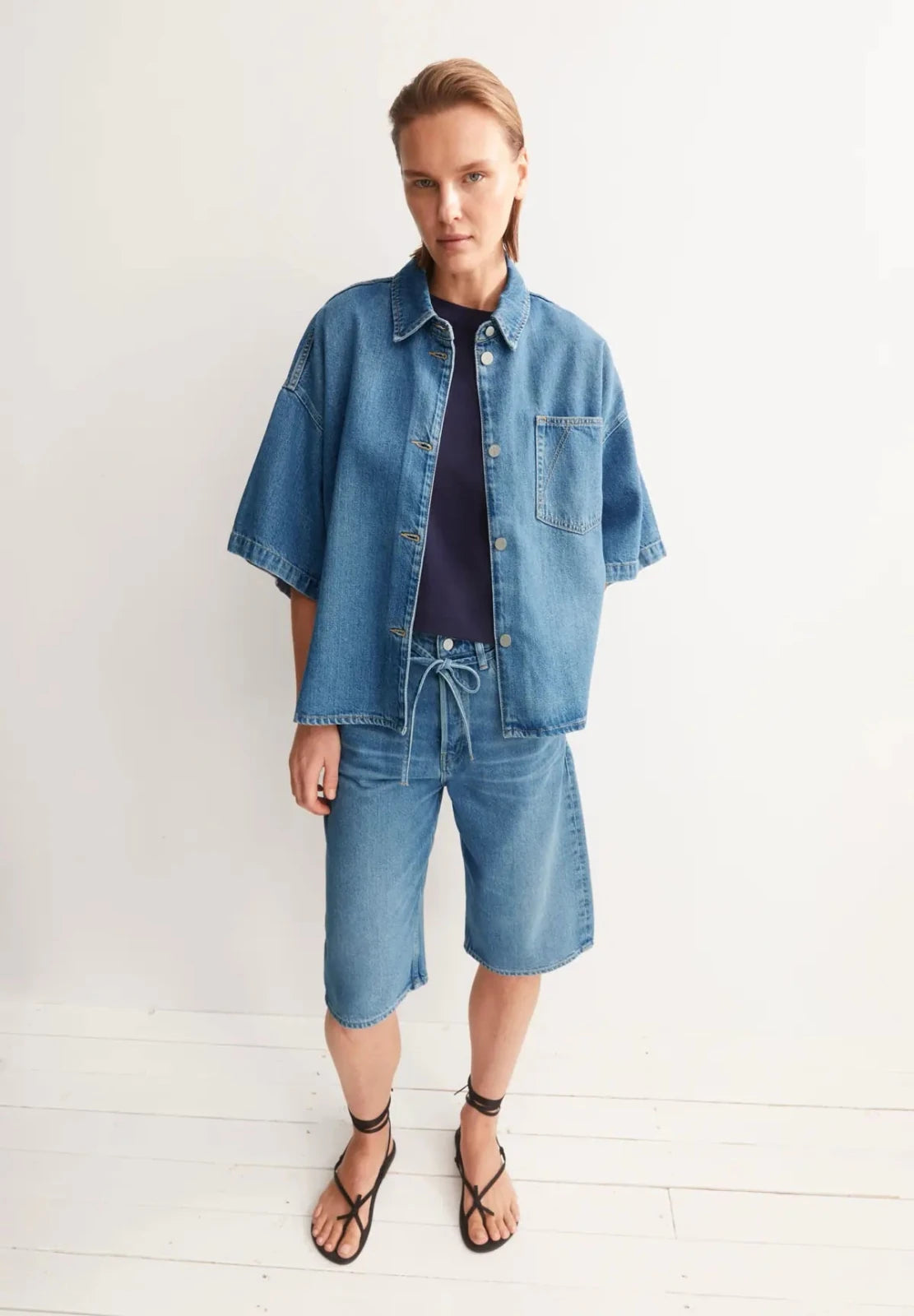 ARMEDANGELS - Jeans Overshirt • laguna - ROSA ECK