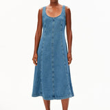 ARMEDANGELS - Jeanskleid in Midilänge • muscari - ROSA ECK