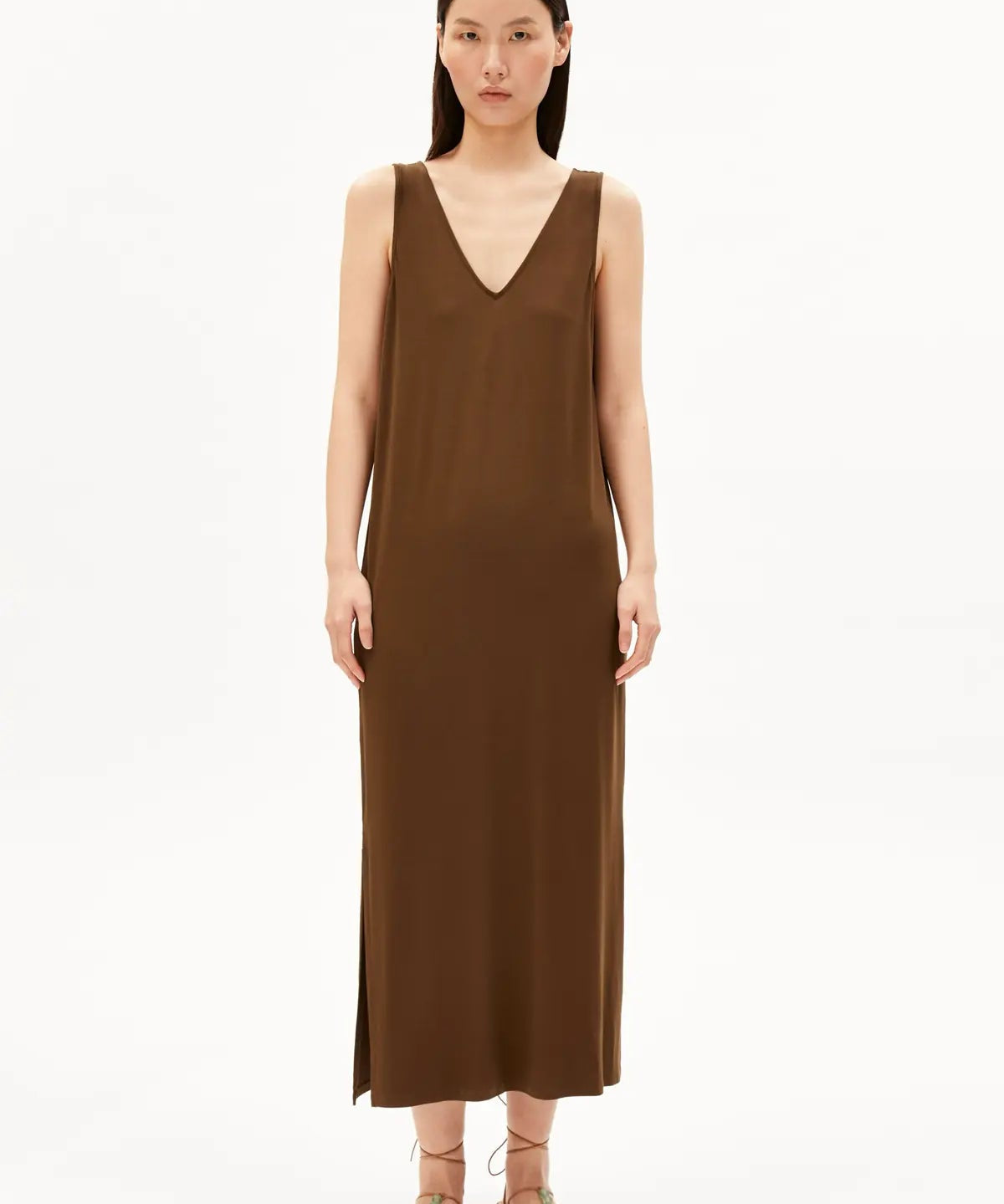 ARMEDANGELS - Jersey Midi Kleid • dried palm - ROSA ECK