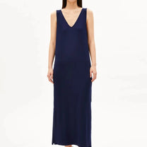 ARMEDANGELS - Jersey Midi Kleid • tinted navy - ROSA ECK