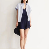 ARMEDANGELS - Jersey Shorts im Relaxed Fit • tinted navy - ROSA ECK