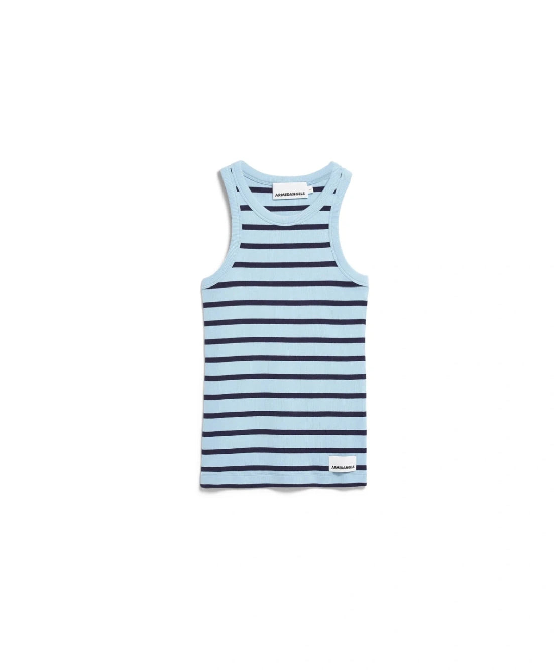 ARMEDANGELS - KANITAA Gestreiftes Ripp - Top • blue glow - tinted navy - Top - ROSA ECK