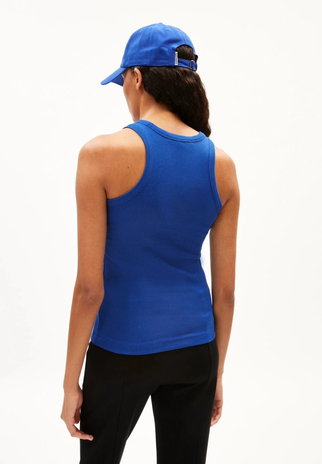 ARMEDANGELS - KANITAA Ripp - Top • dynamo blue - Top - ROSA ECK