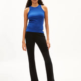 ARMEDANGELS - KANITAA Ripp - Top • dynamo blue - Top - ROSA ECK