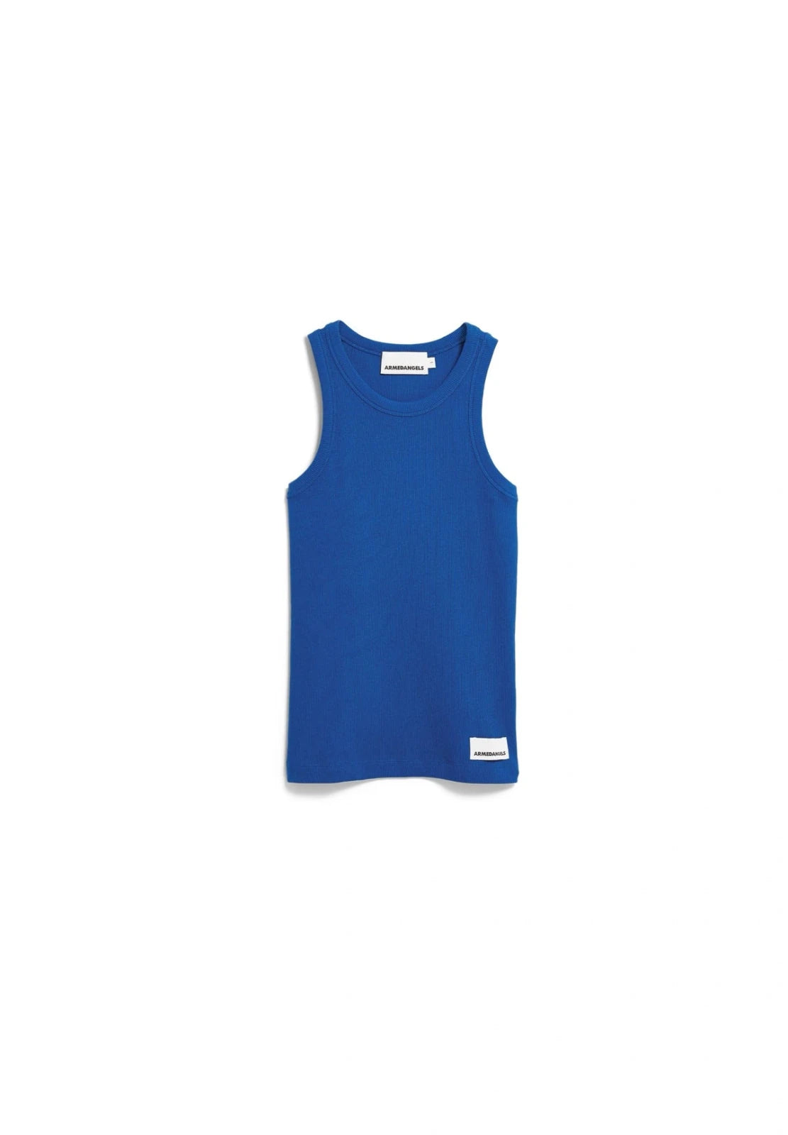ARMEDANGELS - KANITAA Ripp - Top • dynamo blue - Top - ROSA ECK