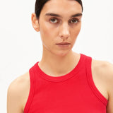 ARMEDANGELS - KANITAA Ripp - Top • mars red - Top - ROSA ECK