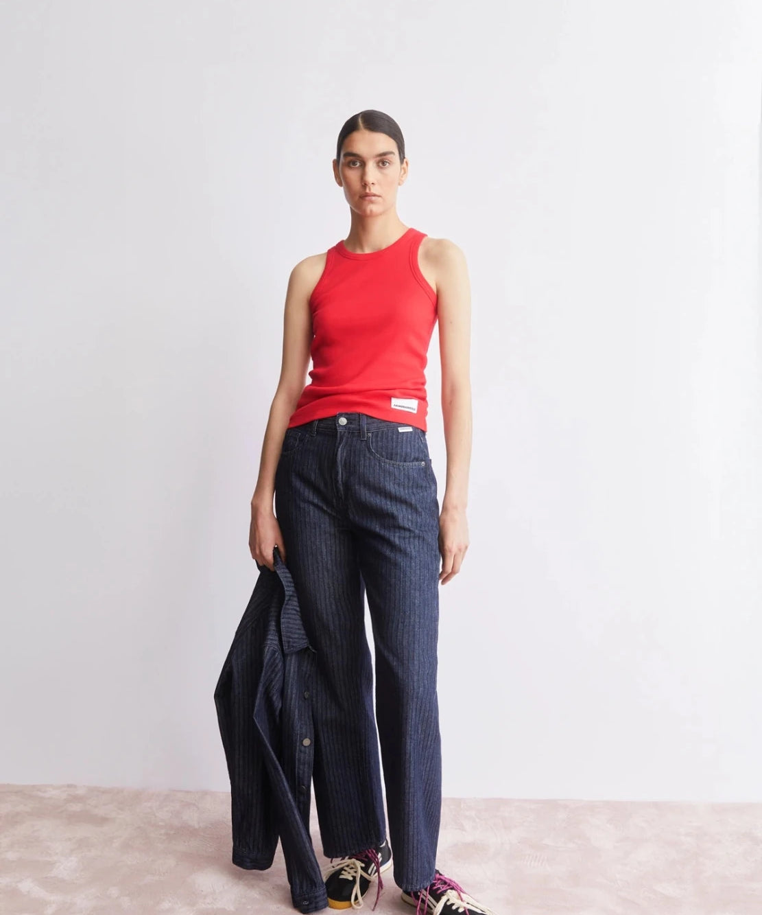 ARMEDANGELS - KANITAA Ripp - Top • mars red - Top - ROSA ECK