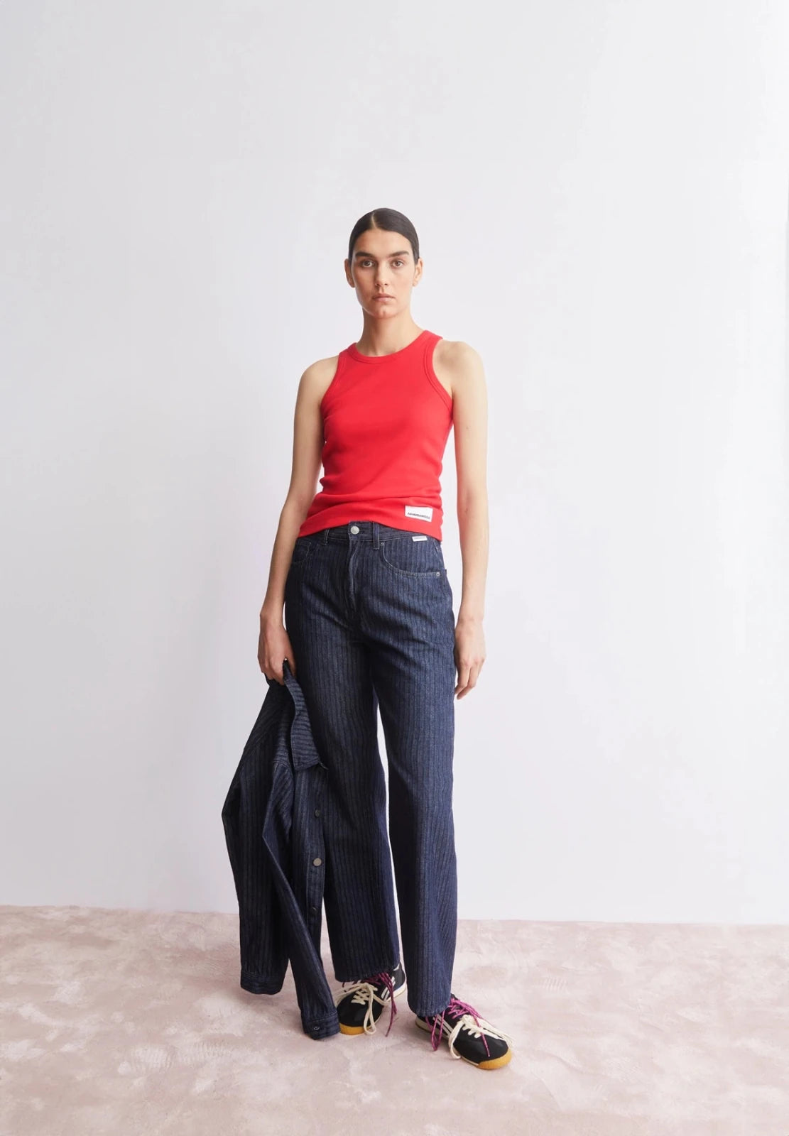 ARMEDANGELS - KANITAA Ripp - Top • mars red - Top - ROSA ECK