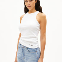 ARMEDANGELS - KANITAA Ripp - Top • white - Top - ROSA ECK